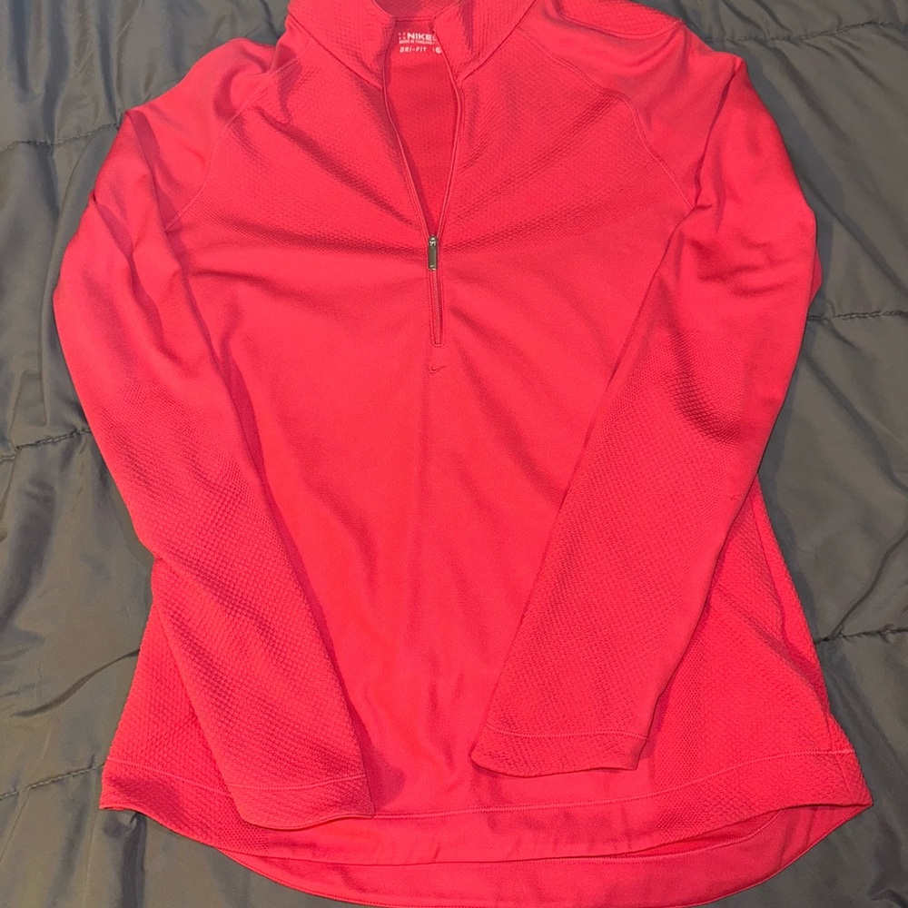 Women's Pink Quarter-Zip Top